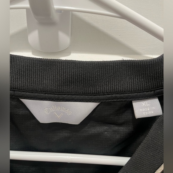 Callaway Mens Golf Pullover Sweater Size XL Black Water Resistant V Neck - Picture 5 of 8